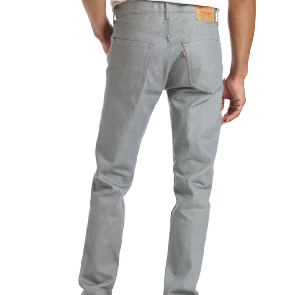 Men’s 501 Silver Button Fly Straight Jeans 32x32